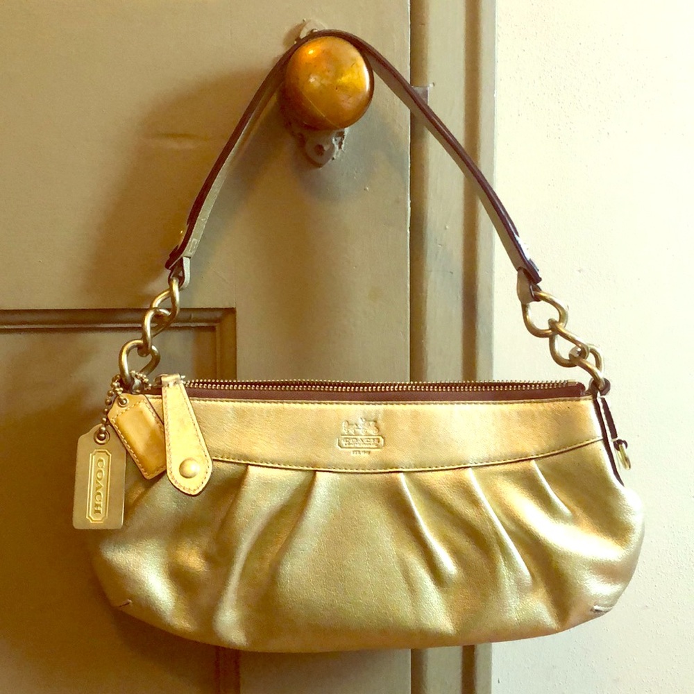 COACH small gold purse